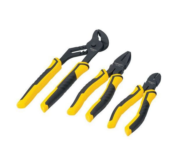 Pinces grip caoutchouc anti-glisse (x3)