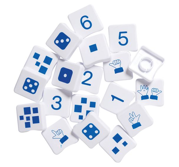 Pions-Numération de 1 à 6