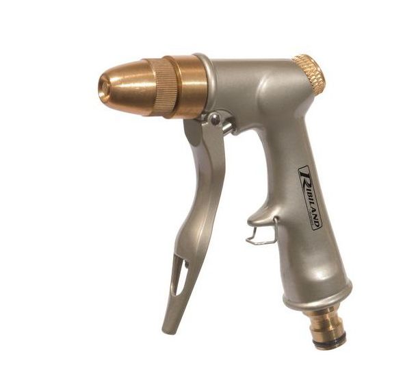Pistolet d'arrosage métal & laiton - Jet réglable