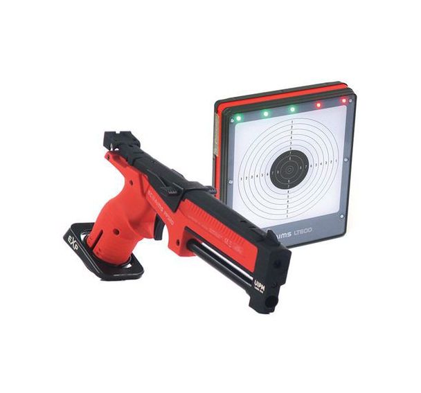 Pistolet laser et cible de tir rouge Casal Sport