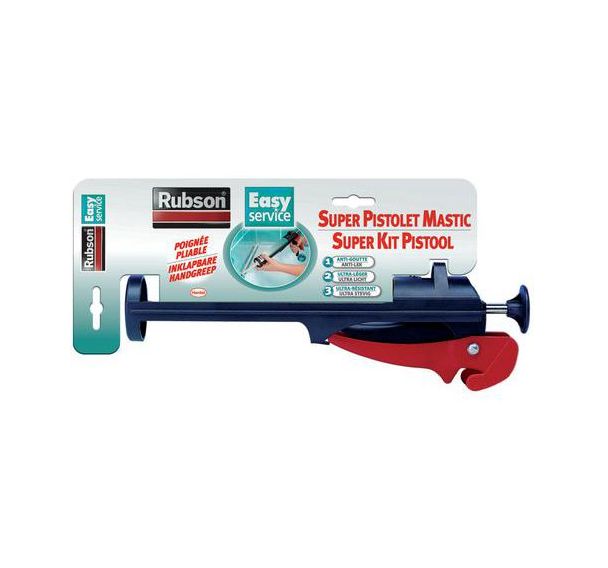 Pistolet pour mastic pliable Rubson