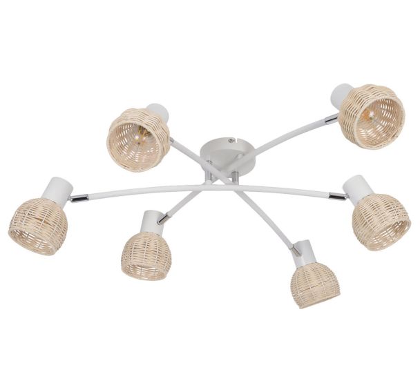 Plafonnier métal CALANQUES 6L Ø63 cm naturel Corep
