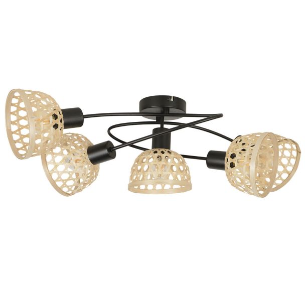 Plafonnier métal KAMI Ø20 cm naturel Corep