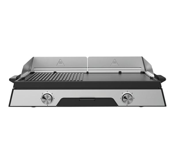Plancha Gril - Duo 2200 - PLANCHADUO2200 - 2200 W - Kitchenchef