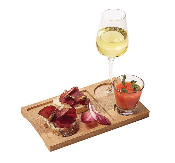 Plancha apéro en hêtre 25x15 cm