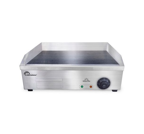 Plancha en acier 2900W - plaque 8mm 550x430x210