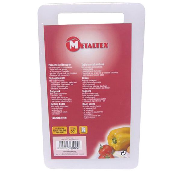 Planche à découper en polyéthylène15x24 cm - Metaltex