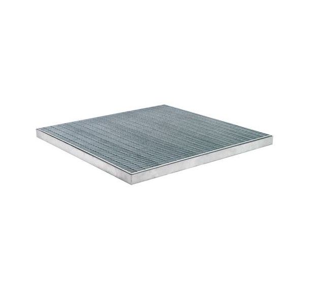 Plancher de rétention avec caillebotis - Capacité de rétention 100 L - Sameto Technifil