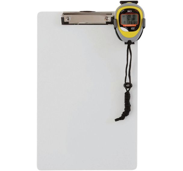 Planchette de chronométrage avec clip