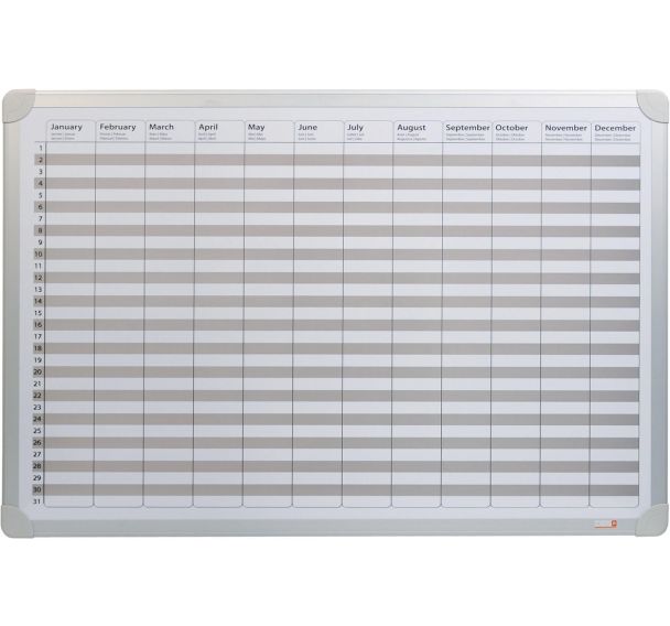 Planning annuel 60x90 cm - 5 langues - Desq