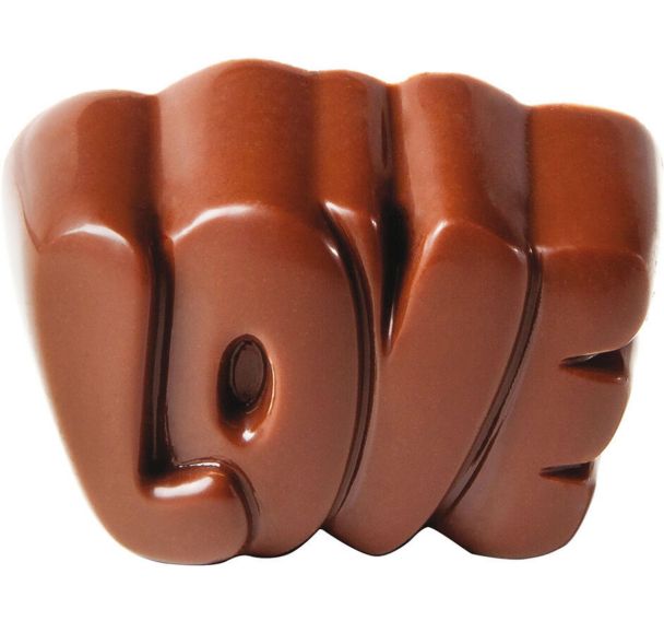 Plaque chocolat de 24 empreintes bonbons ''Love'' - Matfer