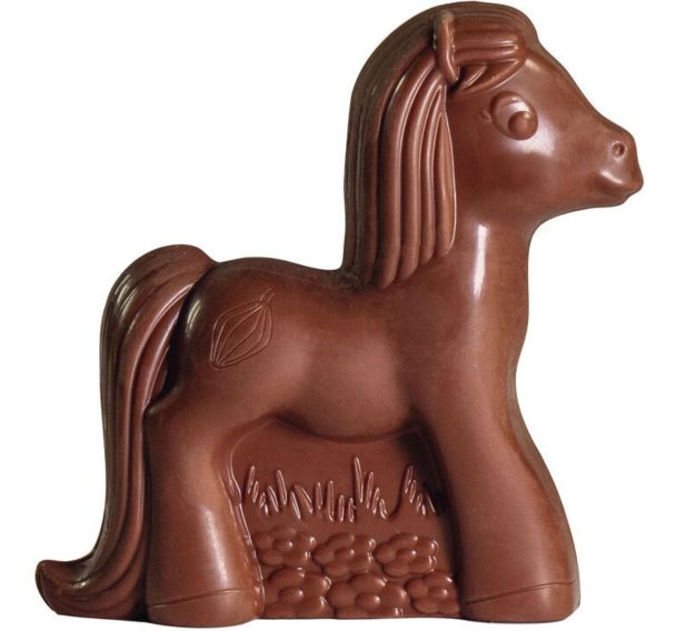 Plaque chocolat de 2 empreintes pour un poney