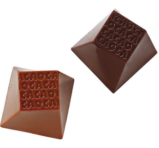 Plaque chocolat de 35 empreintes carrés cacao