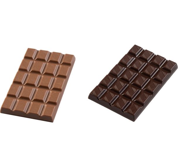 Plaque chocolat pour 4 mini-tablettes de 20 carrés - Matfer