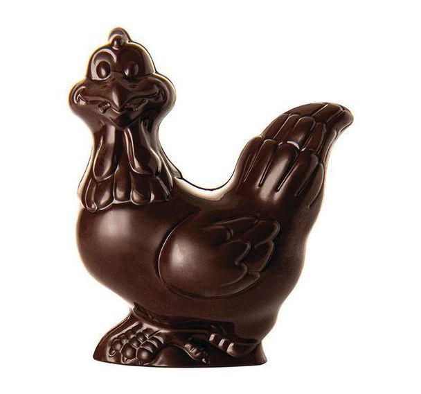 Plaque chocolat pour un moule cocotte