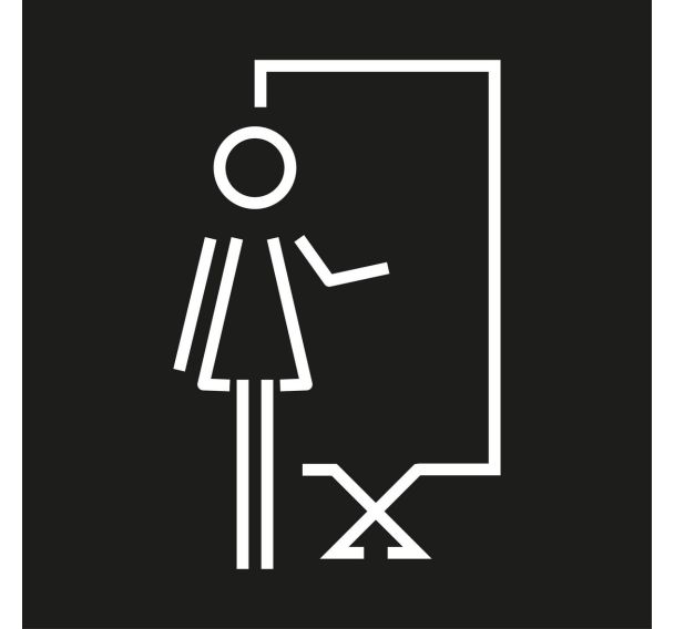 Plaque de porte pictogramme gravé Salle de réunion