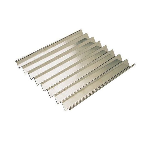 Plaque inox ''dents de loup''