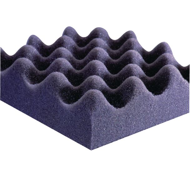 Plaque mousse - PU éther - Adhésive avec masse lourde