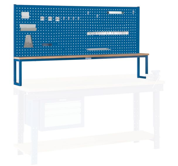 Plaque perforée et support tablette pour établi