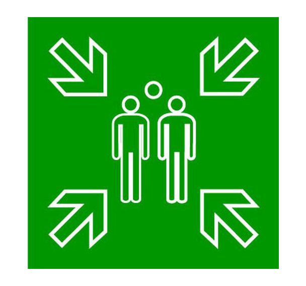 Plaque pictogramme Point de Rassemblement