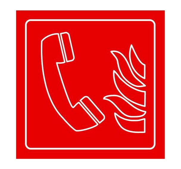 Plaque pictogramme Téléphone Alarme Incendie