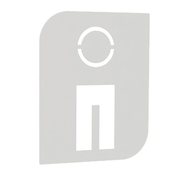 Plaque signalétique adhésive métal