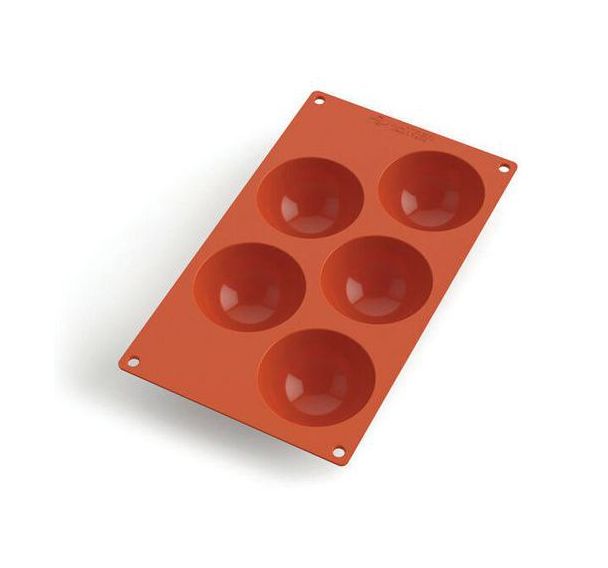Plaque silicone de 5 demi-sphères Gastroflex - 80 mm