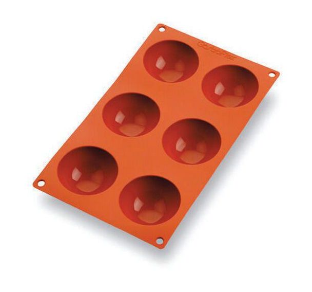 Plaque silicone de 6 demi-sphères Gastroflex