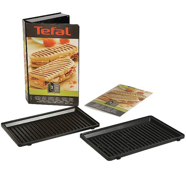 Plaques grill panini x2 + recettes Snack collection