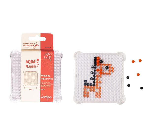 Plaques pour aqua perles - 8x8 cm - 5 pcs