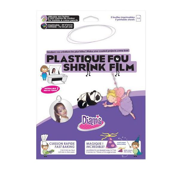 Plastique fou DIAM'S 5 feuilles blanc imprimable