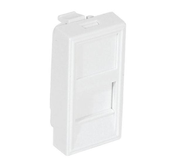 Plastron 22,5X45 pour 1 port rj45