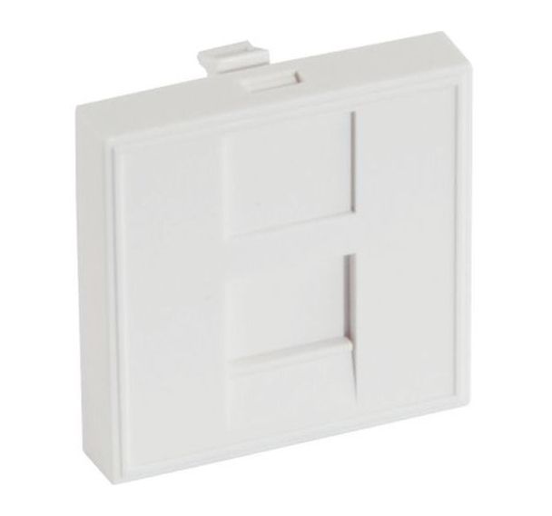 Plastron 45X45 droit pour 1 port RJ45
