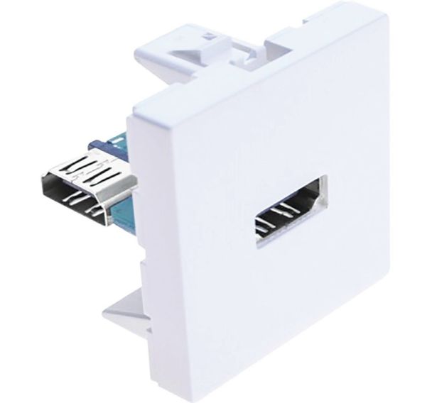 Plastron 45x45 HDMI coudé