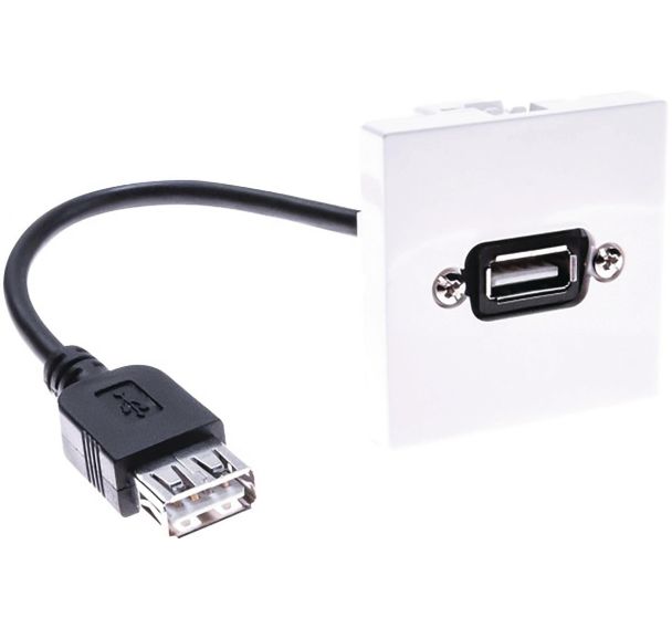 Plastron USB A/A F-F 0,10M