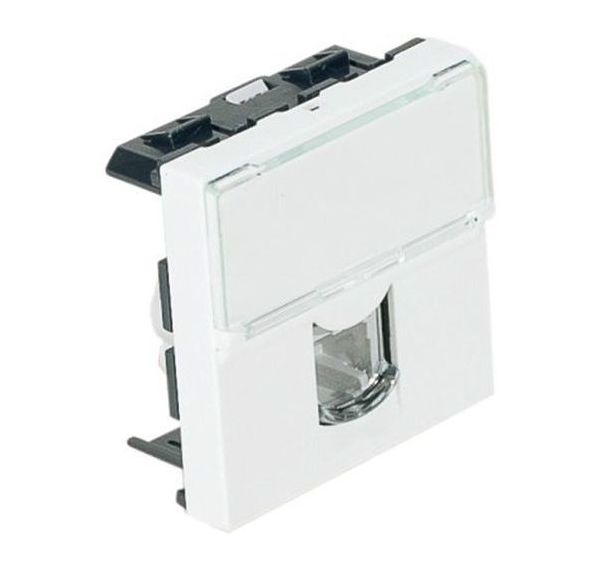 Plastron mosaic 45X45 1 port RJ12