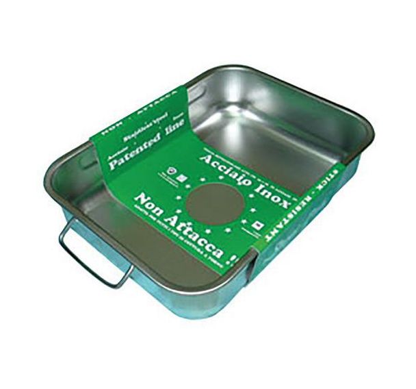 Plat à four haut 35x26cm en inox