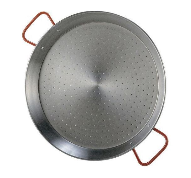 Plat à paëlla en acier poli à anses - Matfer