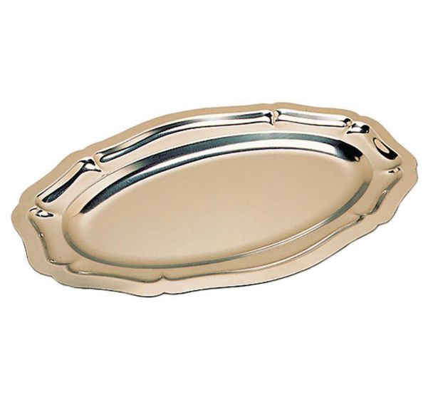 Plat à poisson en inox 60x29,5 cm-Pompadour