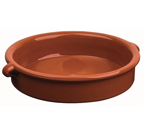 Plat en terre cuite ø17 cm 57cl marron