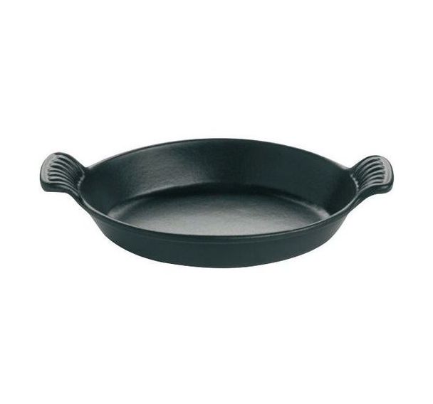 Plat ovale en fonte et fond émaillé Le Chasseur - Matfer