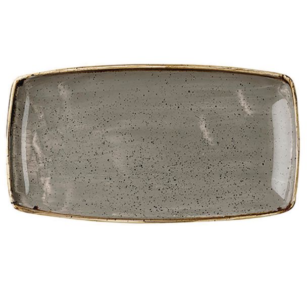 Plat rectangulaire en porcelaine-Stonecast