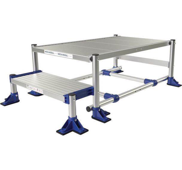 Plate-forme aluminium Meca Modul - 2 marches - Tubesca-Comabi