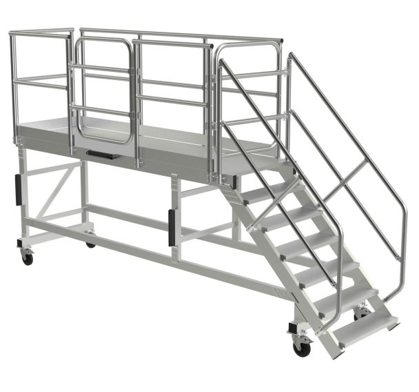 Plate-forme aluminium base escamotable Truck'Acces - Tubesca