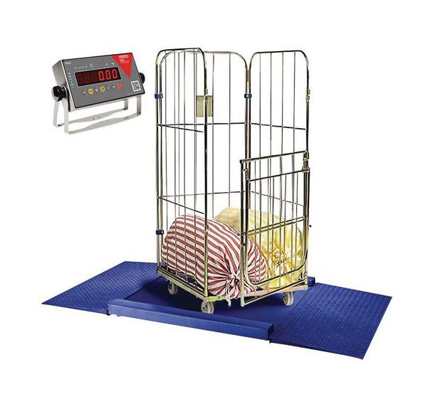 Plate-forme de pesage EPOXY + 2 rampes d'accès de 1500 et 3000 kg