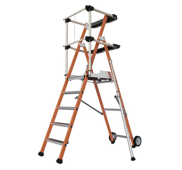 Plate-forme de travail PIR PIRL isolante Sherpa Fibre - 3 à 5 marches - Tubesca Comabi