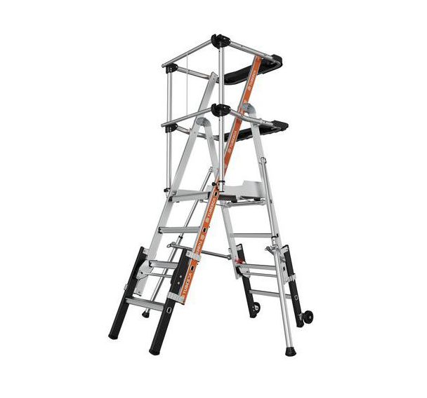 Plate-forme double tablette PIR PIRL Raptorscopic - 3 à 7 marches - Tubesca Comabi