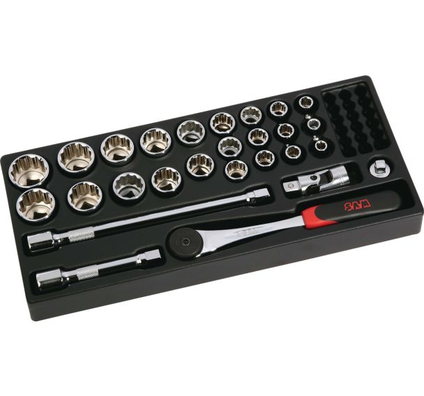 Plateau Modulosam 1/2'' de 27 outils en mm _ 75-S27M