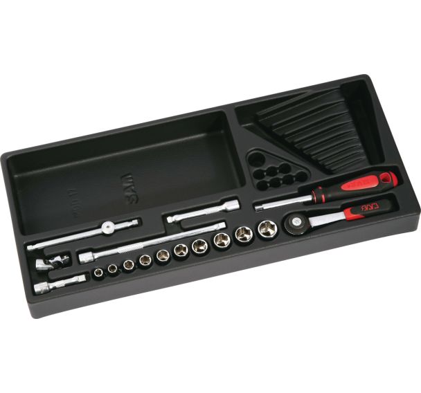 Plateau Modulosam 1/4'' de 17 outils en mm _ 73-R17M