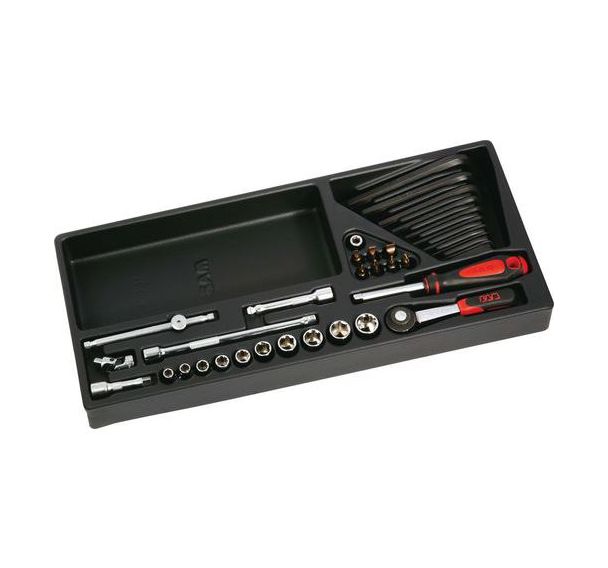 Plateau Modulosam 1/4'' de 34 outils en mm _ 73-R34M